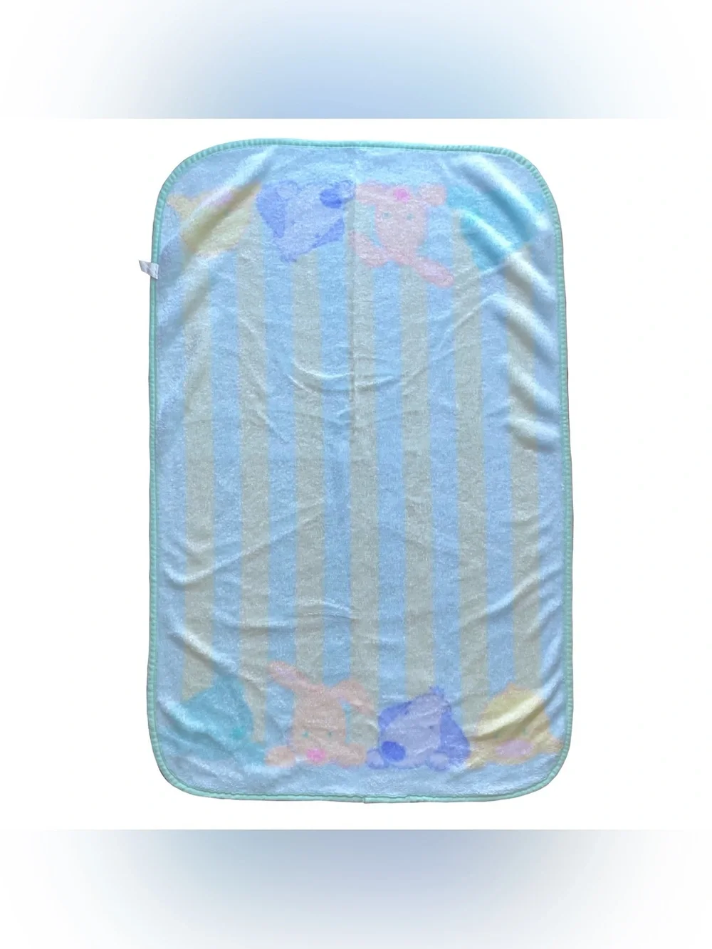 VTG Carters Tykes Baby Blanket Minky 45x35